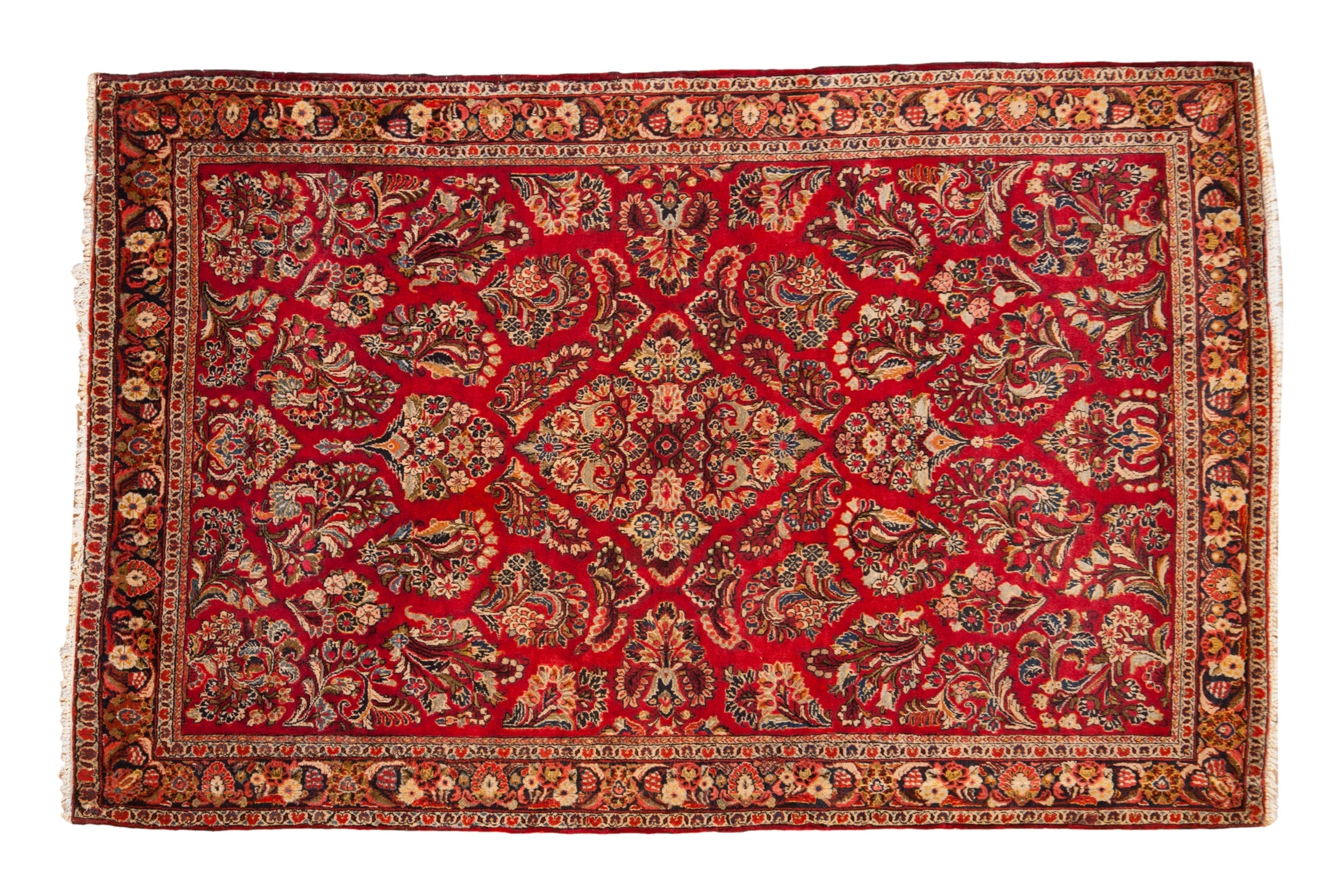 4x6.5 Vintage German Sarouk Rug