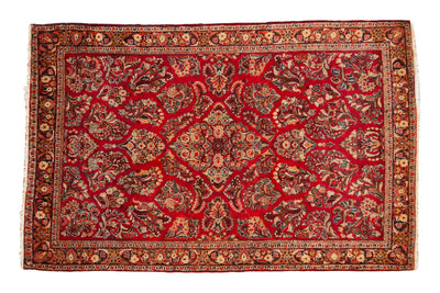 4x6.5 Vintage German Sarouk Rug