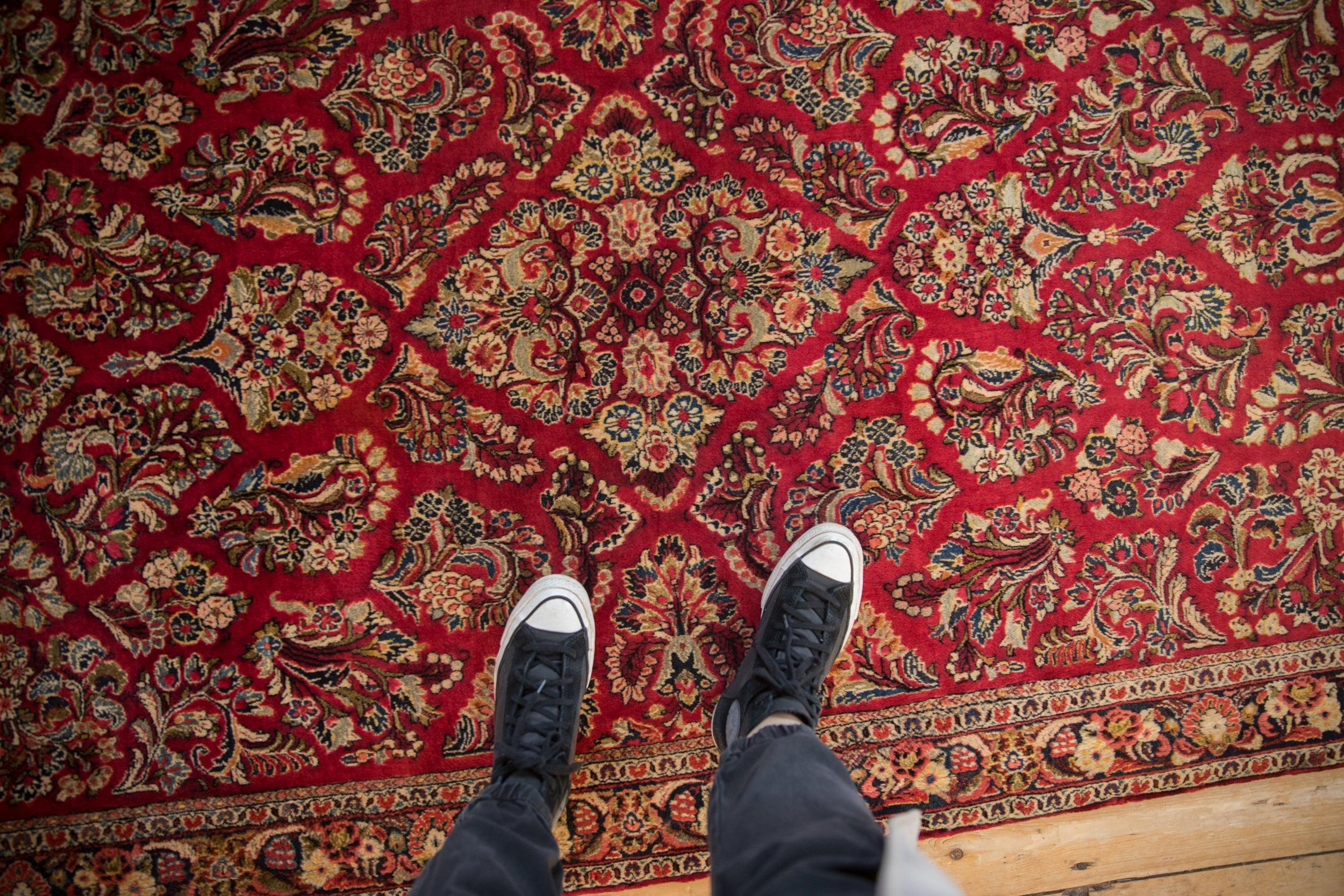 4x6.5 Vintage German Sarouk Rug