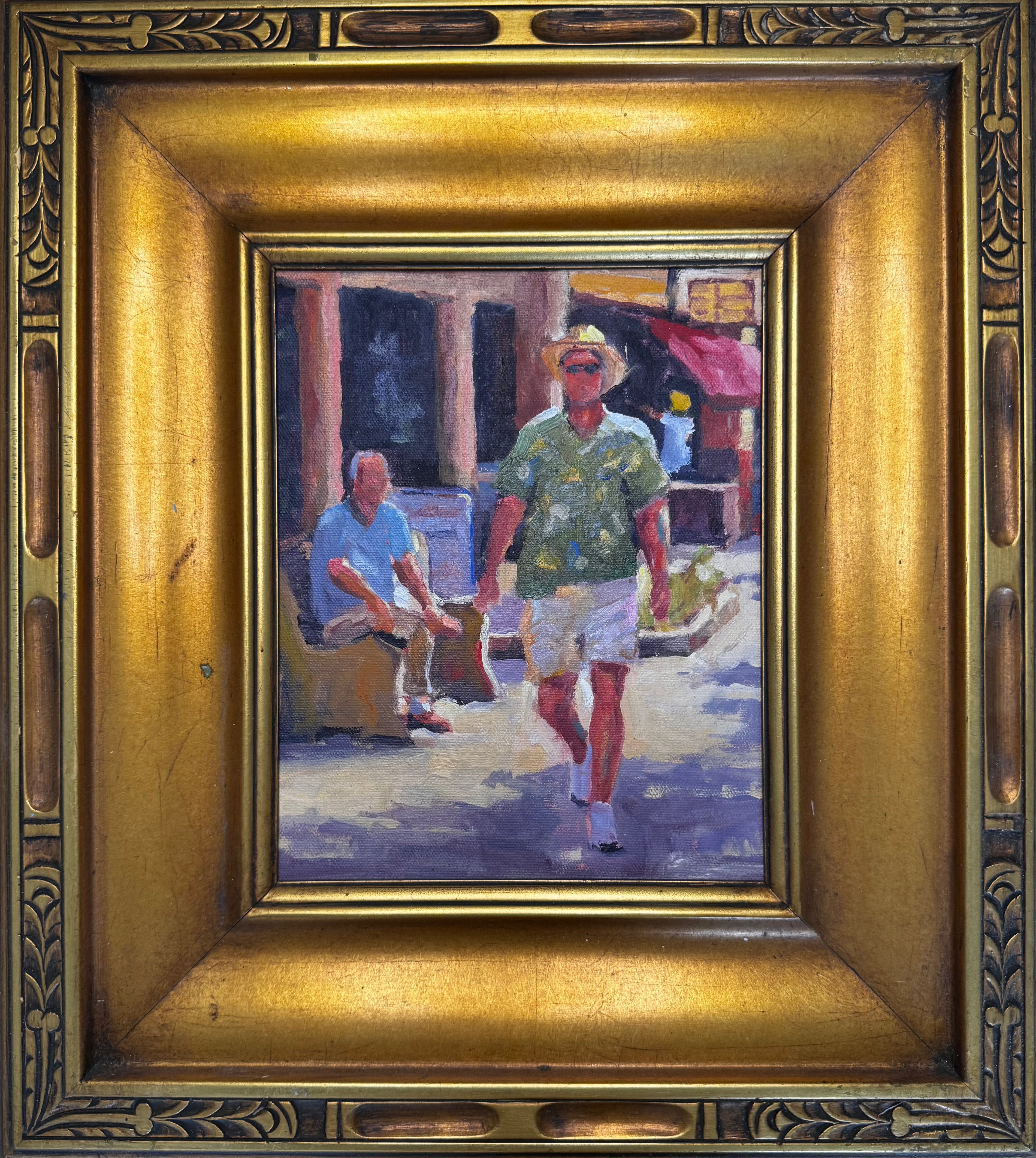 One Hundred and Twenty Three artwork by John Beard Collection, 15x17 board in gold frame