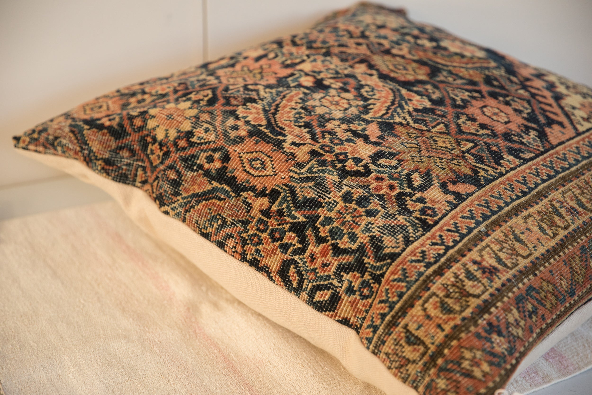 XL Vintage Rug Fragment Pillow 24x24