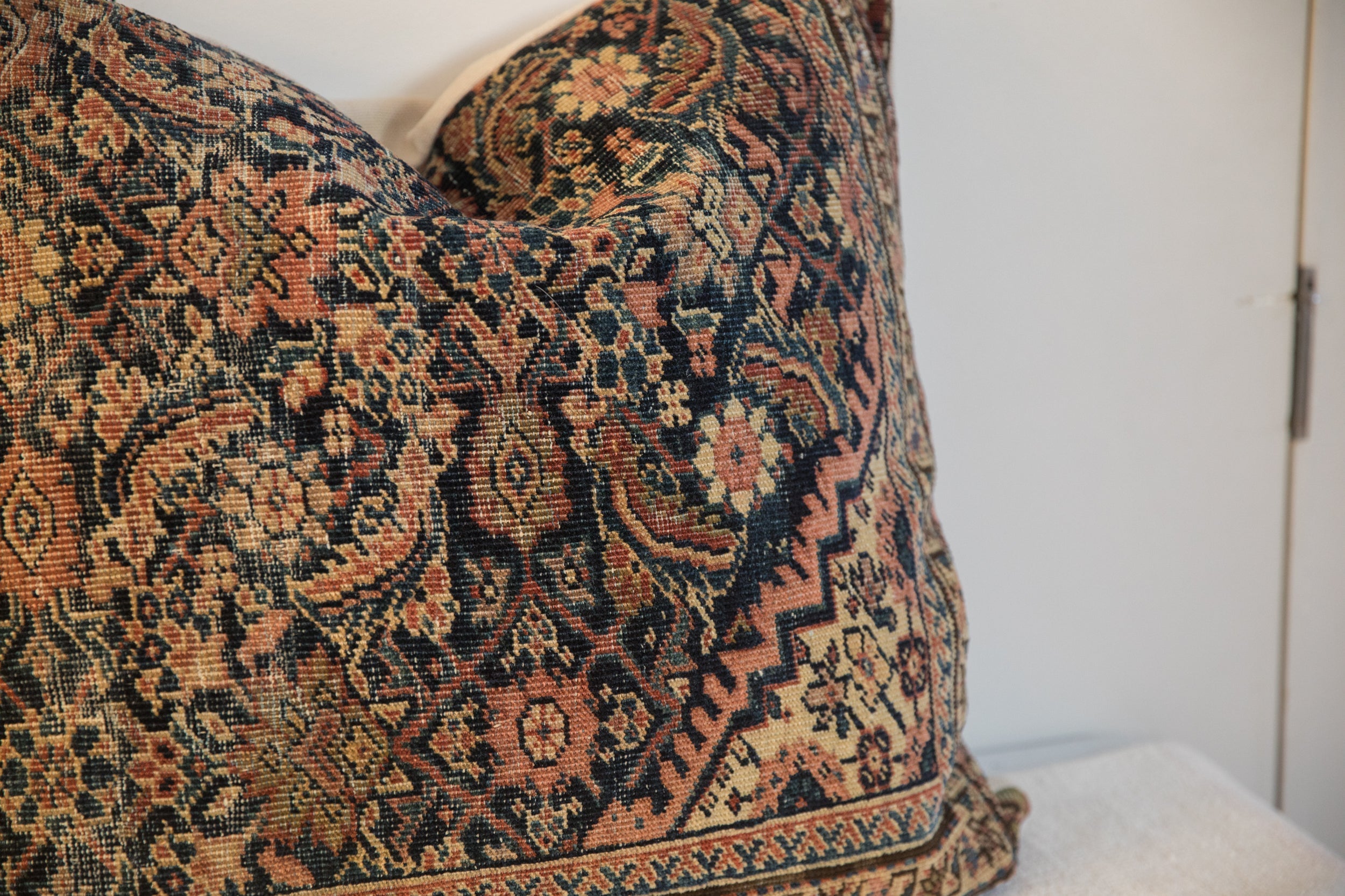 XL Vintage Rug Fragment Pillow 24x24