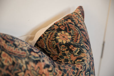 XL Vintage Rug Fragment Pillow 24x24