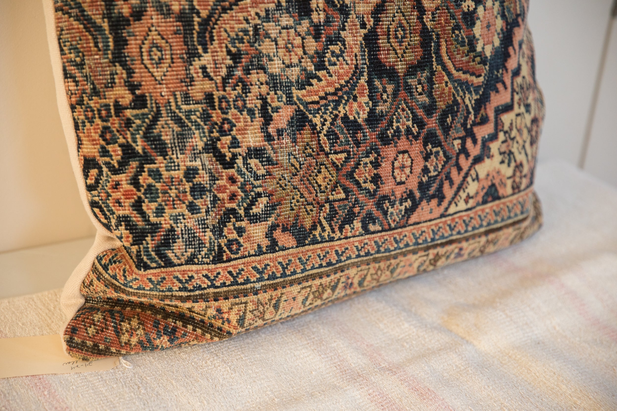 XL Vintage Rug Fragment Pillow 24x24