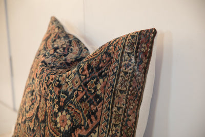 XL Vintage Rug Fragment Pillow 24x24