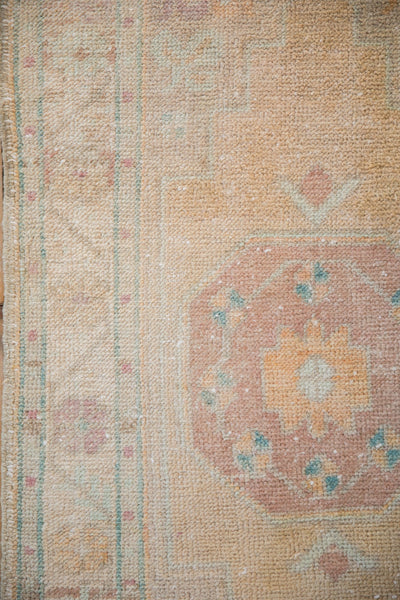 2x4 Vintage Distressed Oushak Rug Runner