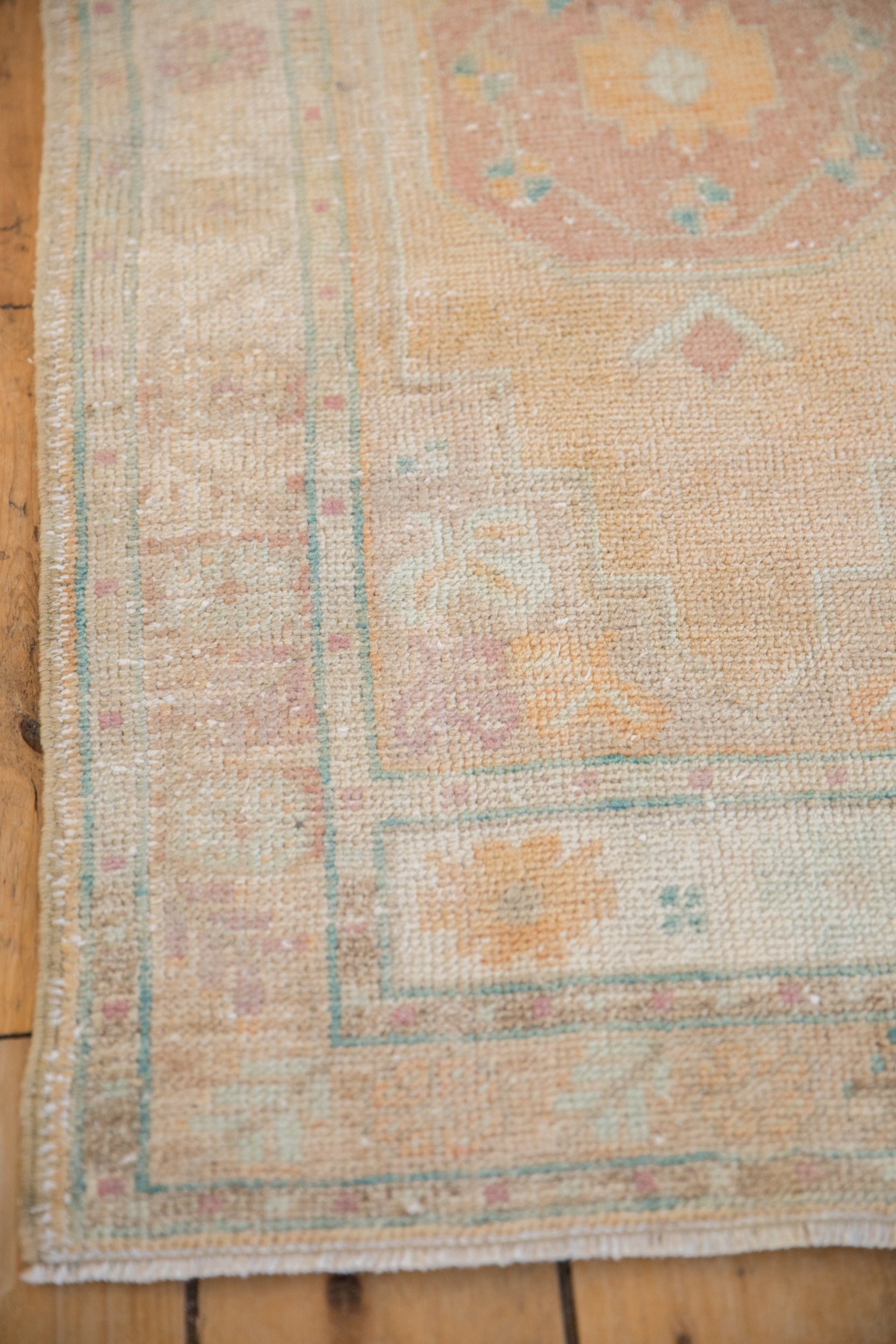 2x4 Vintage Distressed Oushak Rug Runner