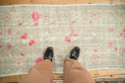 2.5x6 Vintage Distressed Oushak Rug Runner by Old New House® - product image 2 for Resin Society