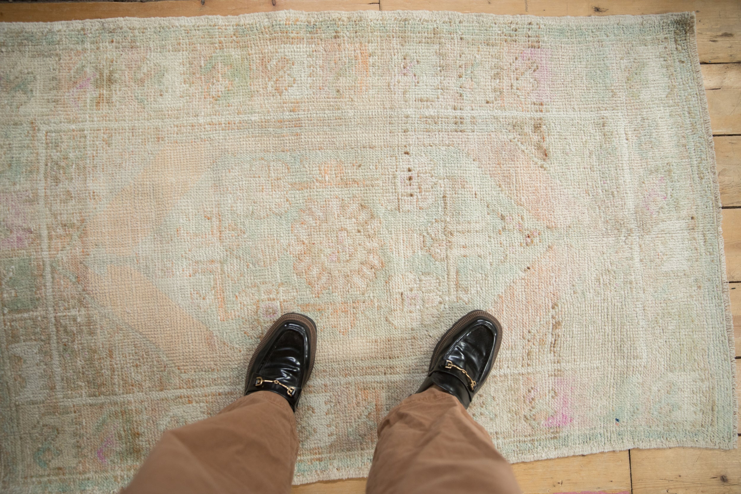 3x4.5 Vintage Distressed Oushak Rug by Old New House® - product image 2 for Resin Society