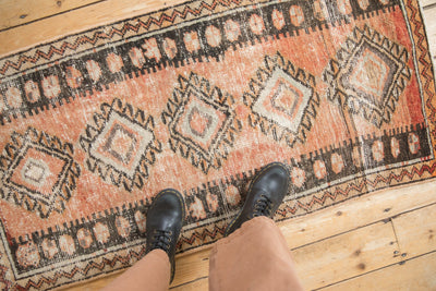 2x4.5 Vintage Distressed Oushak Rug Runner by Old New House® - product image 2 for Resin Society