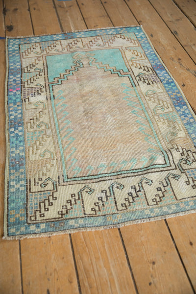 2.5x3.5 Vintage Distressed Oushak Rug