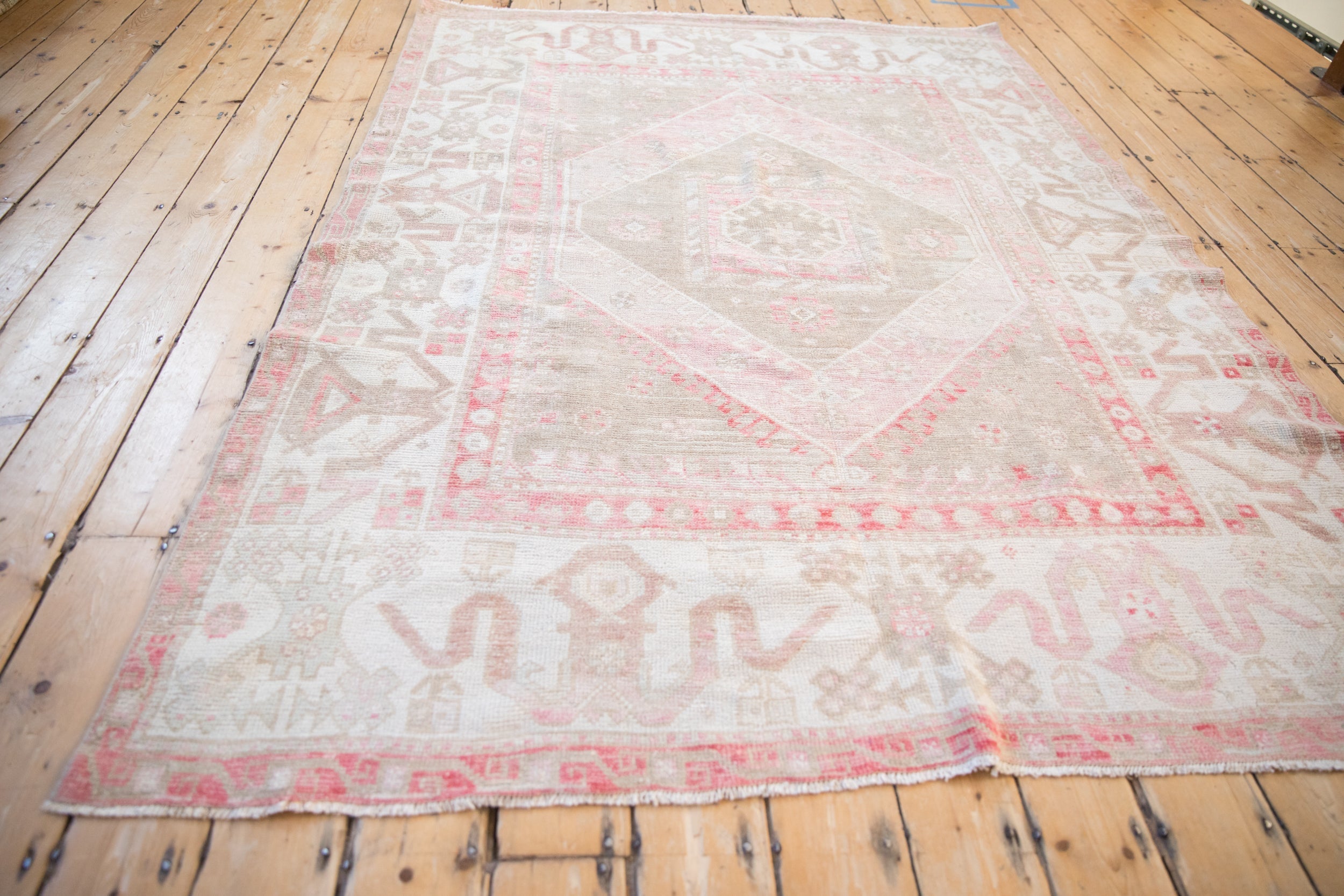 5.5x8 Vintage Distressed Oushak Carpet by Old New House® - product image 8 for Resin Society