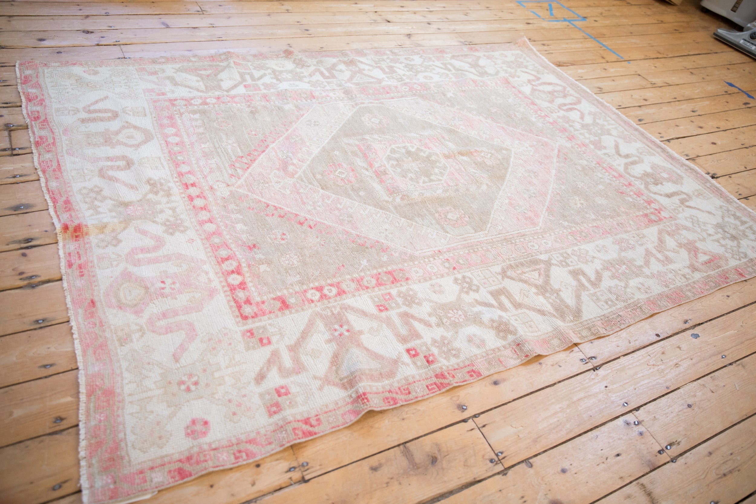 5.5x8 Vintage Distressed Oushak Carpet by Old New House® - product image 9 for Resin Society