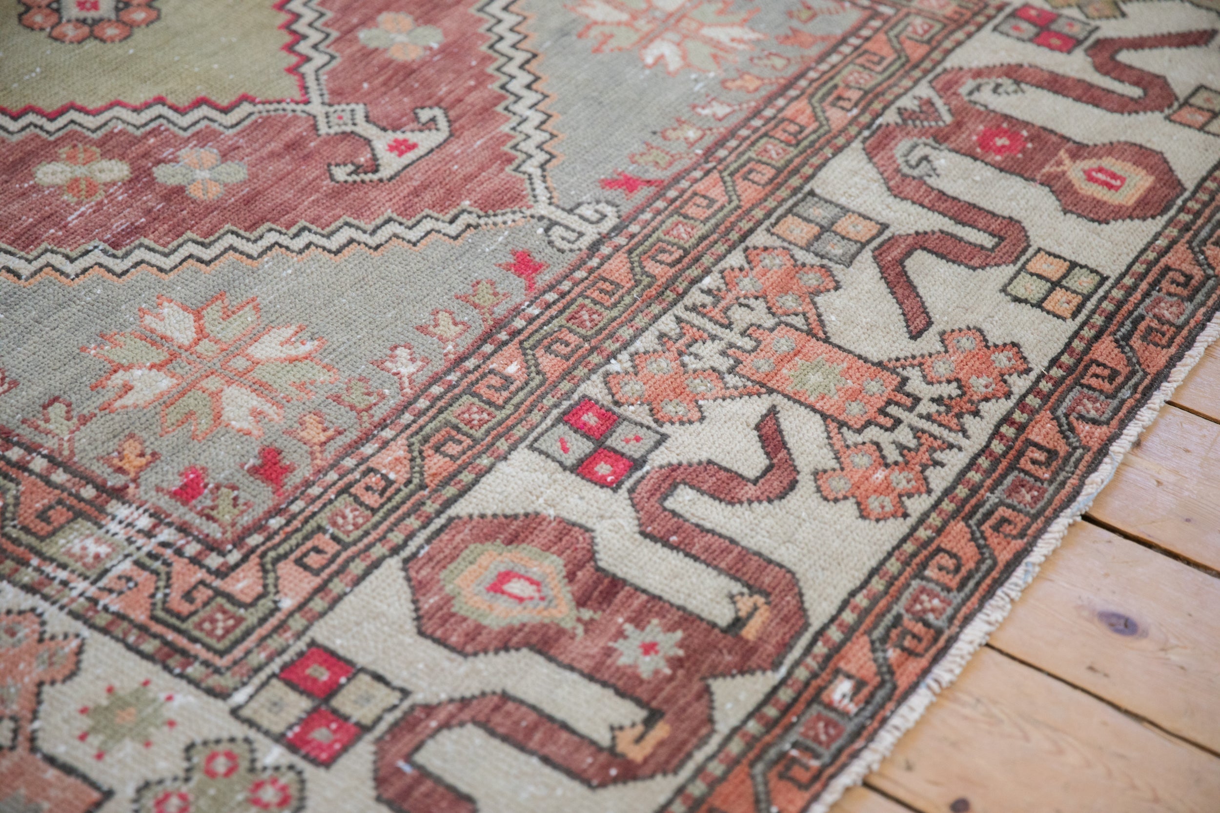 5.5x8.5 Vintage Distressed Oushak Carpet by Old New House® - product image 5 for Resin Society