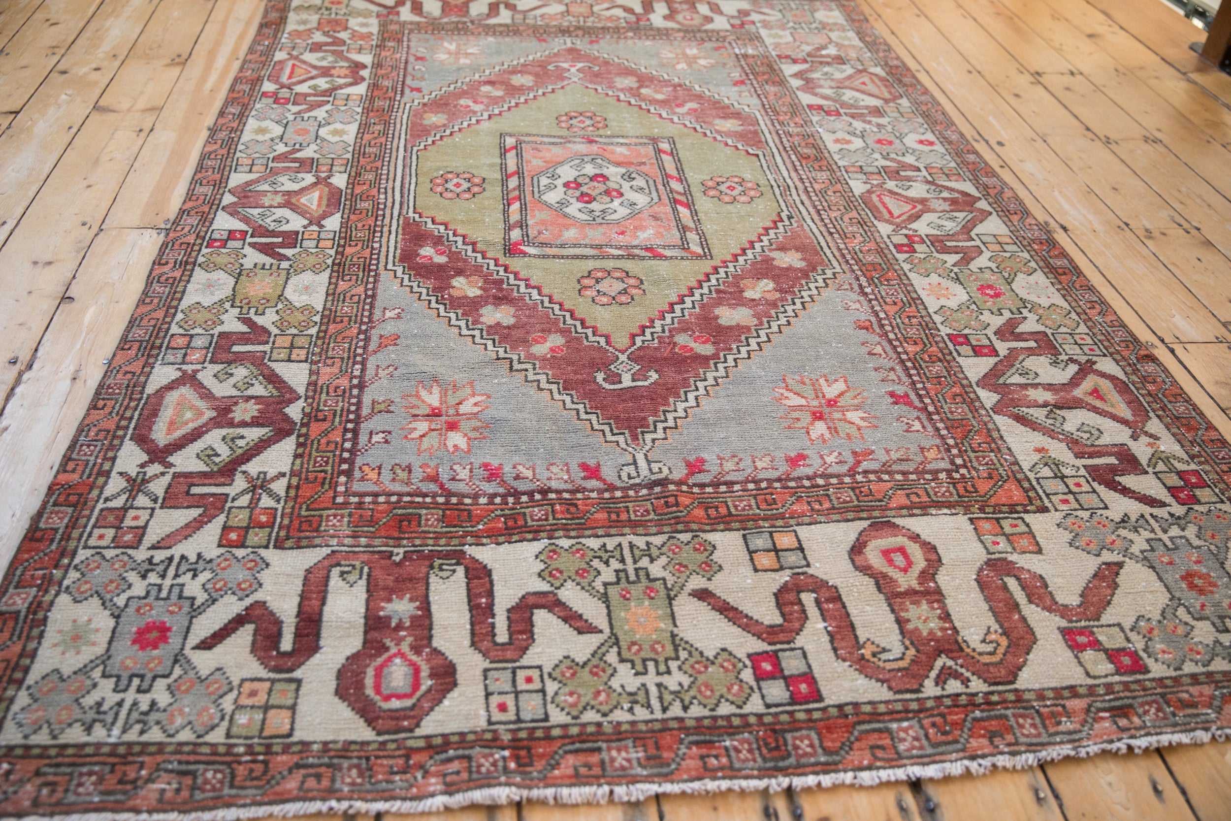 5.5x8.5 Vintage Distressed Oushak Carpet by Old New House® - product image 8 for Resin Society