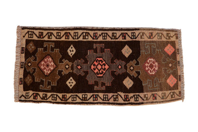 1.5x3 Vintage Distressed Kars Rug Mat
