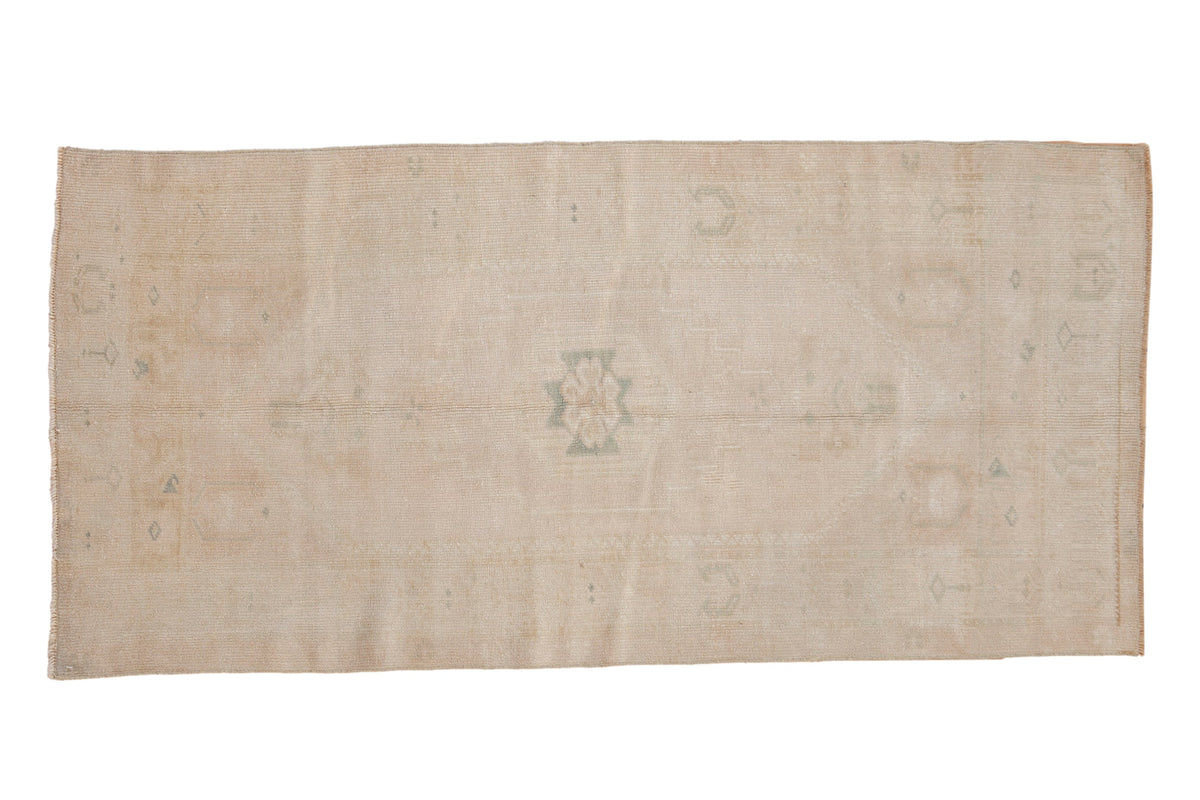 3x6.5 Vintage Distressed Oushak Rug Runner by Old New House® - main product image for Resin Society