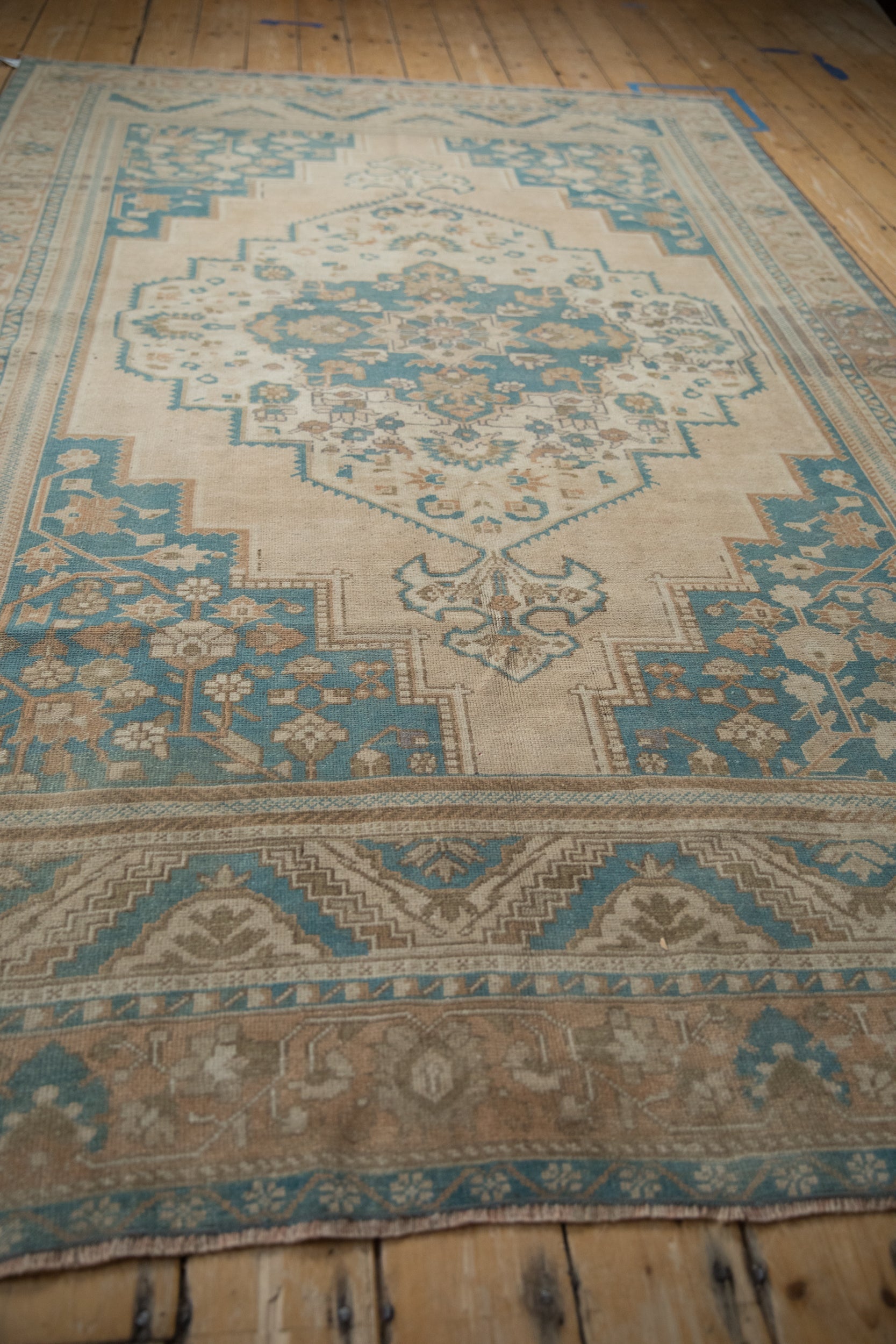 6x9.5 Vintage Distressed Oushak Carpet by Old New House® - product image 8 for Resin Society