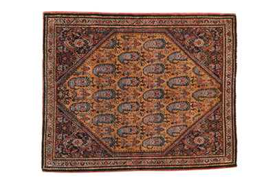 2x2.5 Vintage Fine Sarouk Square Rug Mat by Old New House® - main product image for Resin Society