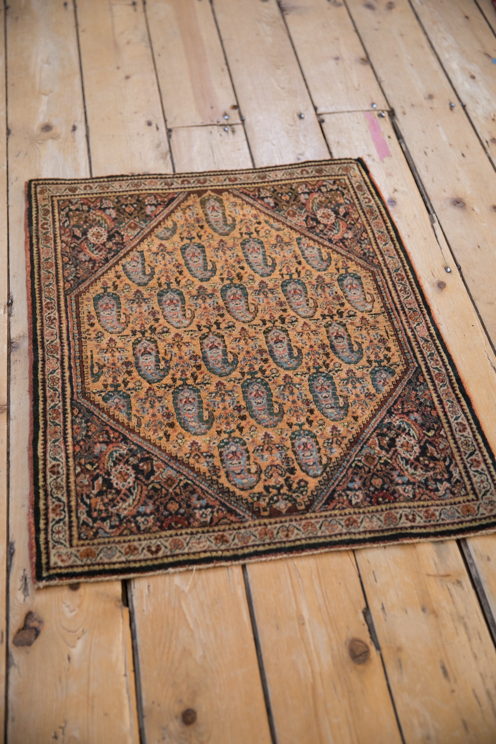 2x2.5 Vintage Fine Sarouk Square Rug Mat by Old New House® - product image 5 for Resin Society