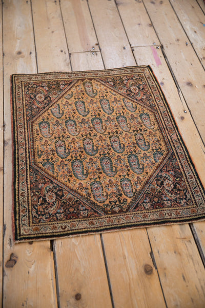 2x2.5 Vintage Fine Sarouk Square Rug Mat by Old New House® - product image 5 for Resin Society