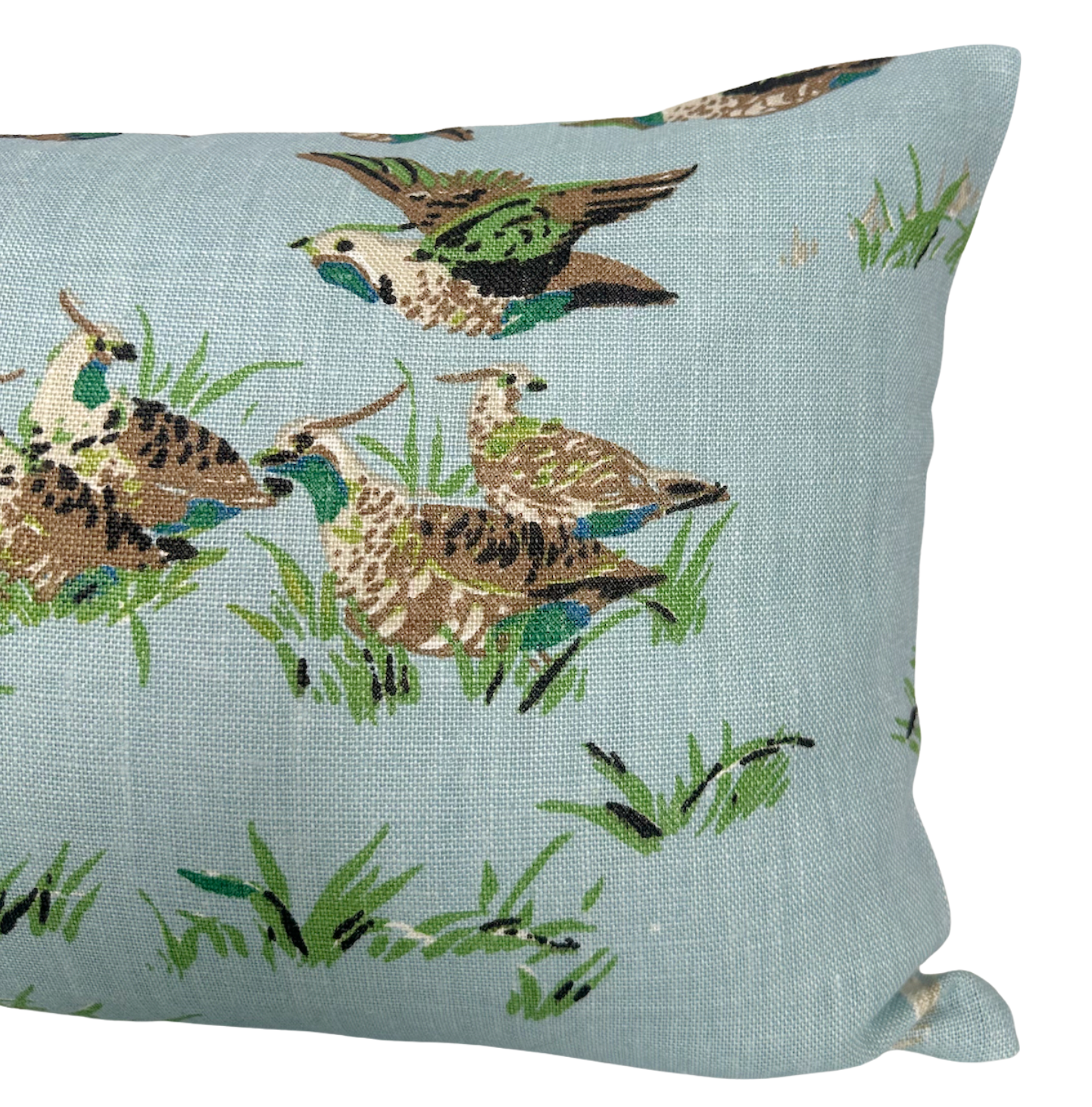 Pointers Covey Pillow Cover in Sky Blue, Schumacher Textiles