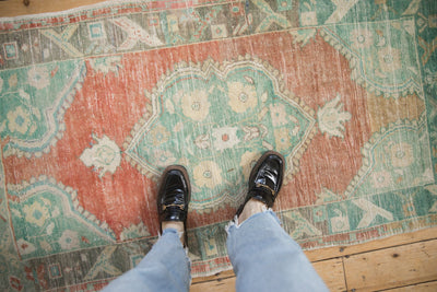 3x5.5 Vintage Distressed Oushak Rug by Old New House® - product image 2 for Resin Society