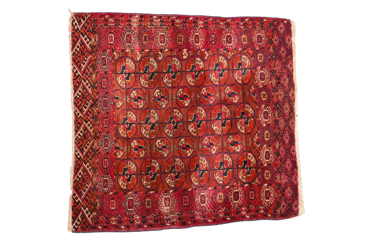 3.5x4 Antique Turkmen Square Rug by Old New House® - main product image for Resin Society