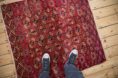3.5x4 Antique Turkmen Square Rug by Old New House® - product image 2 for Resin Society