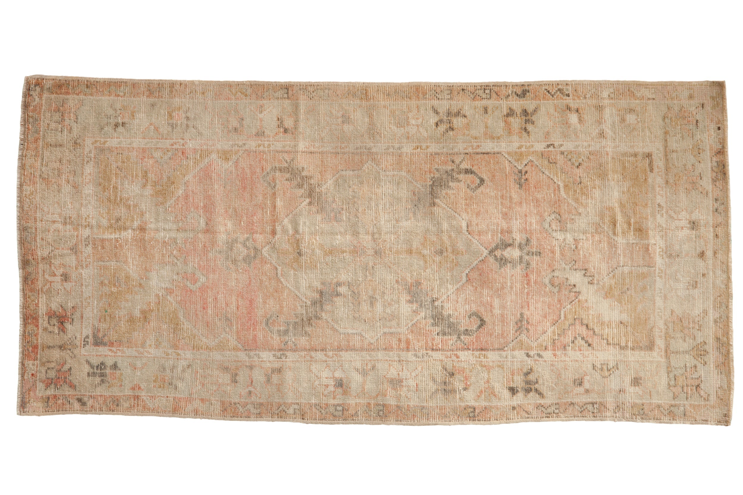 2.5x5.5 Vintage Distressed Oushak Rug Runner by Old New House® - main product image for Resin Society