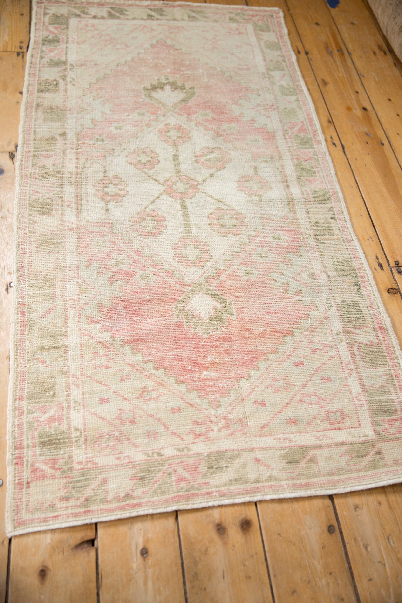 2.5x5.5 Vintage Distressed Oushak Rug Runner by Old New House® - product image 11 for Resin Society