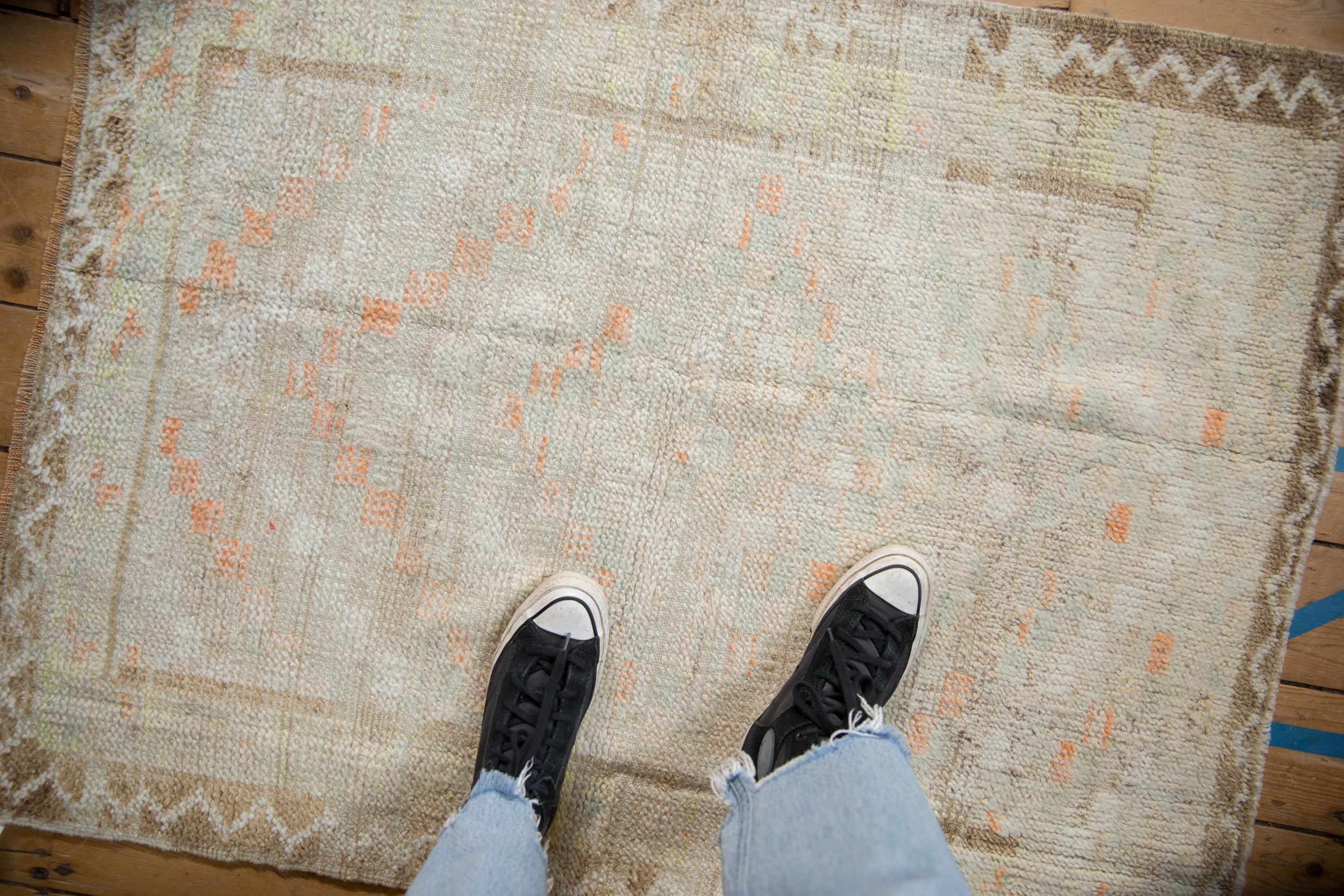 3x4 Vintage Distressed Tulu Square Rug