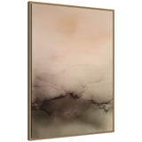 Framed canvas wall art titled Dawn No.
1 by Amy Lighthall showing a modern abstract composition in a dark gold Sylvie frame
