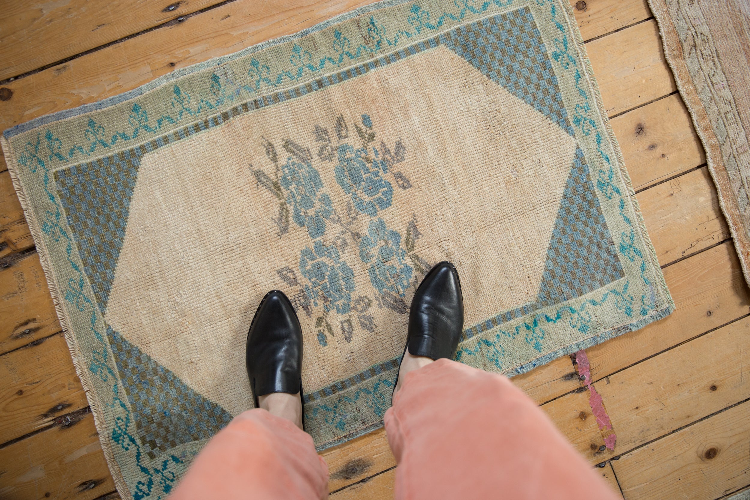 2x3 Vintage Distressed Oushak Rug Mat by Old New House® - product image 2 for Resin Society