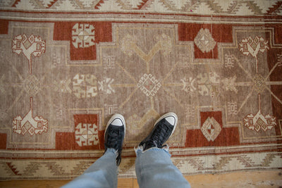 RESERVED 3.5x9.5 Vintage Distressed Kars Rug Runner