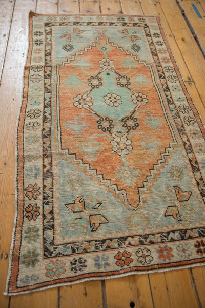2.5x5 Vintage Distressed Oushak Rug Runner