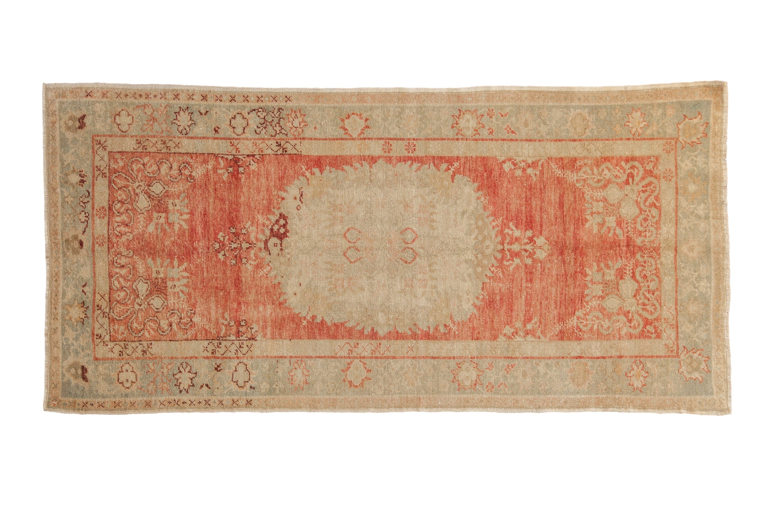 3x6.5 Vintage Distressed Oushak Rug Runner by Old New House® - main product image for Resin Society