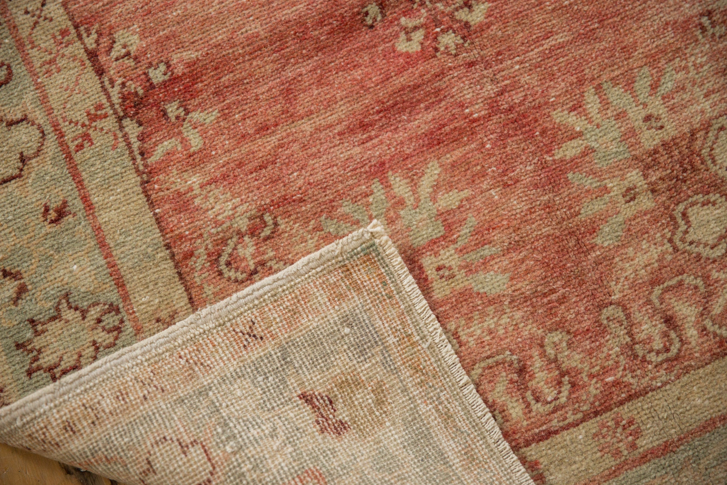 3x6.5 Vintage Distressed Oushak Rug Runner by Old New House® - product image 9 for Resin Society