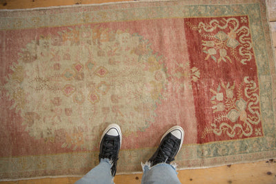 3x6.5 Vintage Distressed Oushak Rug Runner by Old New House® - product image 2 for Resin Society