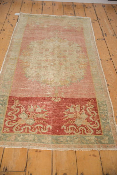 3x6.5 Vintage Distressed Oushak Rug Runner by Old New House® - product image 4 for Resin Society