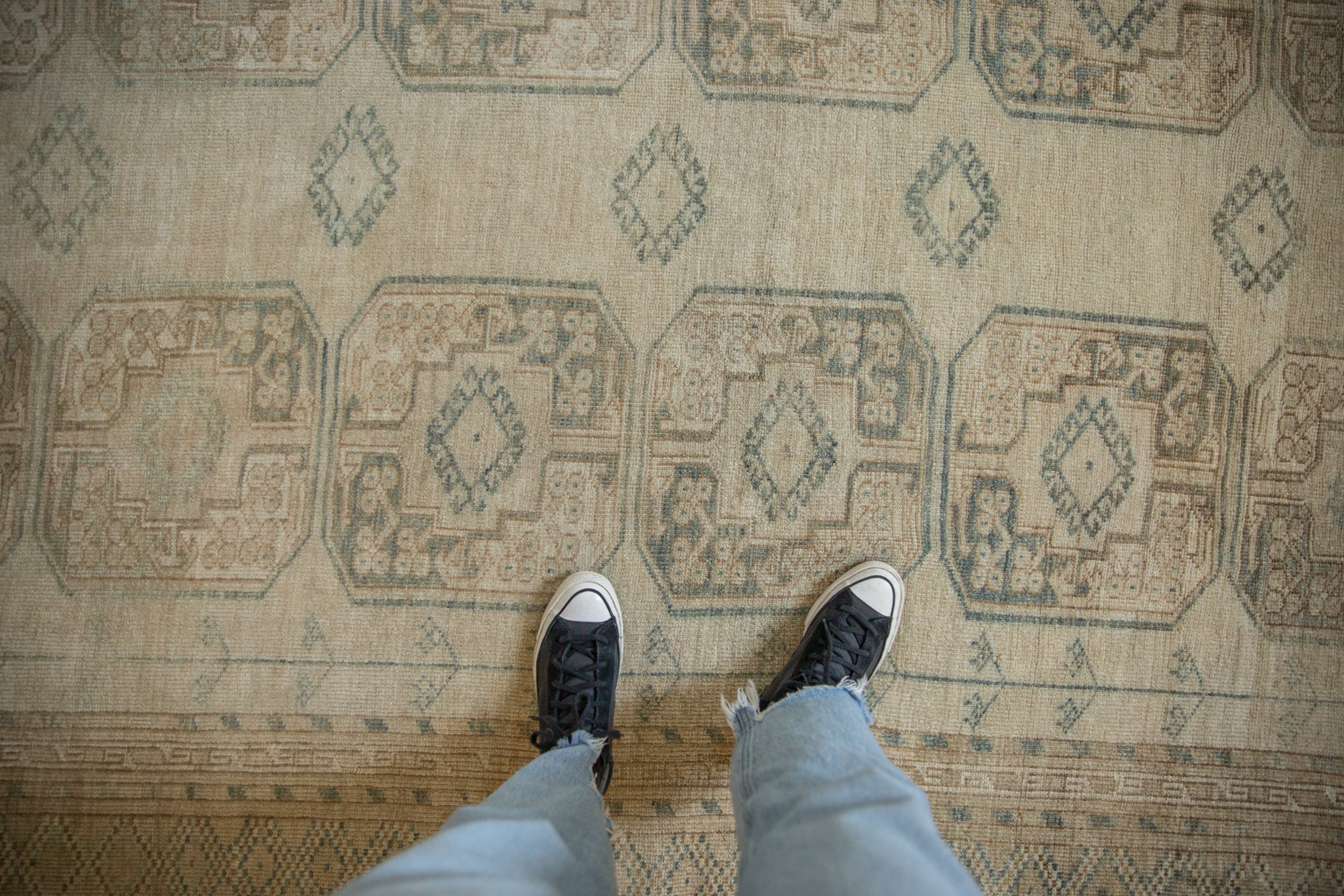 8.5x11.5 Vintage Distressed Ersari Carpet by Old New House® - product image 2 for Resin Society