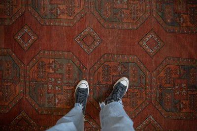8.5x11 Vintage Distressed Ersari Carpet by Old New House® - product image 2 for Resin Society