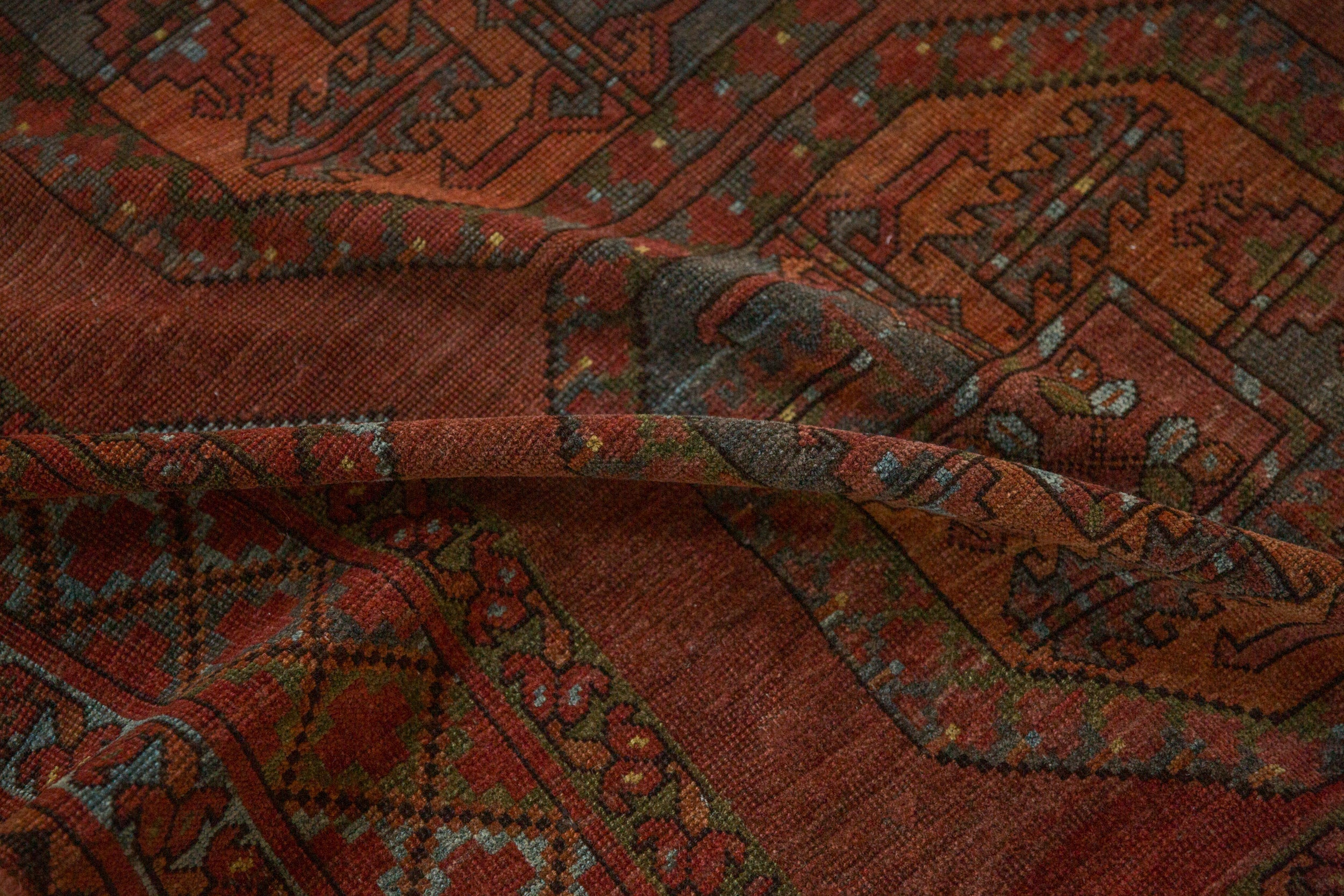 8.5x11 Vintage Distressed Ersari Carpet by Old New House® - product image 8 for Resin Society