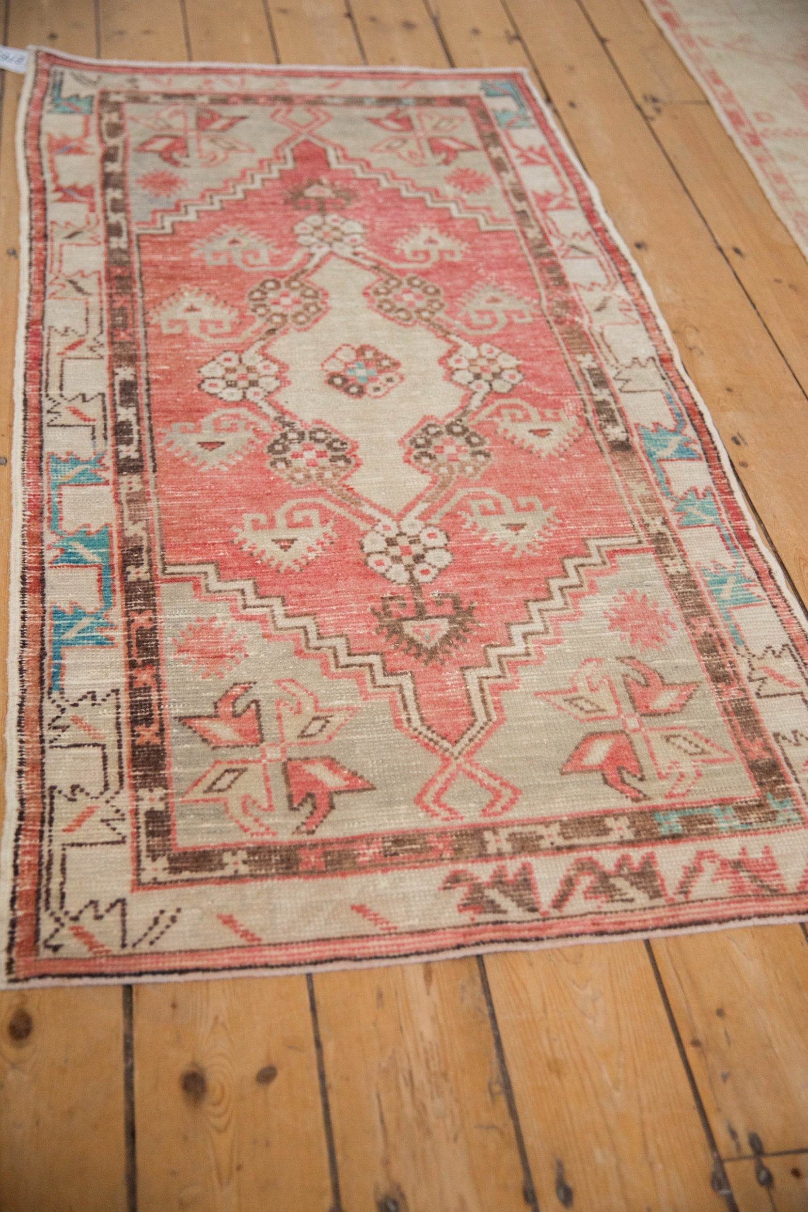 2.5x5 Vintage Distressed Oushak Rug Runner by Old New House® - product image 4 for Resin Society