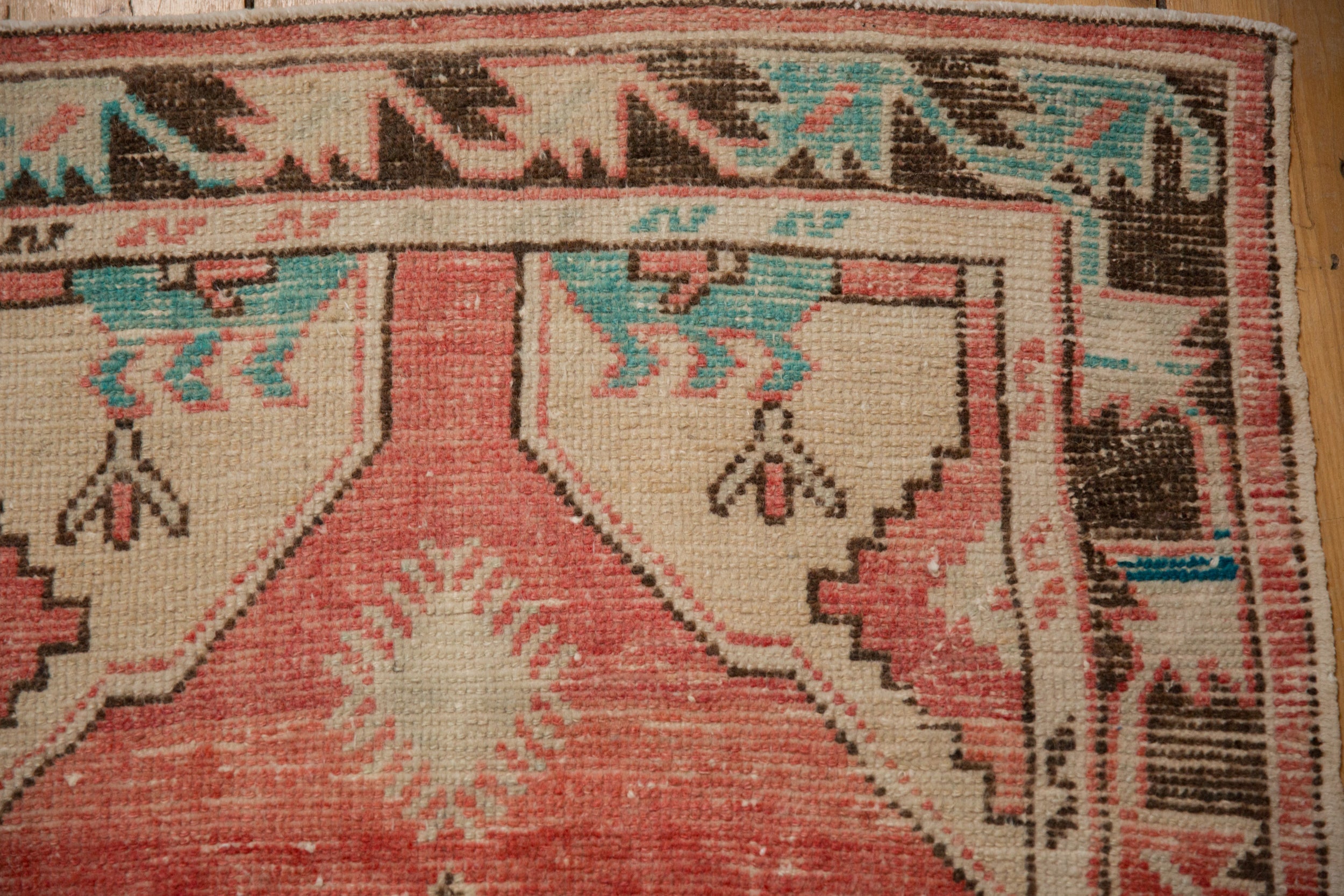 2.5x5.5 Vintage Distressed Oushak Rug Runner by Old New House® - product image 3 for Resin Society