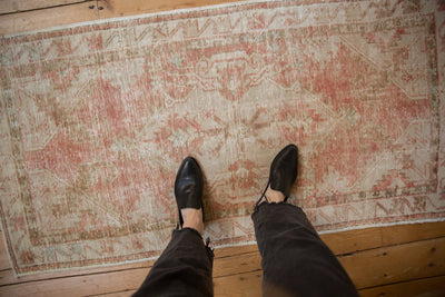 2.5x5.5 Vintage Distressed Oushak Rug Runner by Old New House® - product image 2 for Resin Society