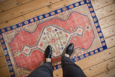 2.5x4.5 Vintage Distressed Oushak Rug by Old New House® - product image 2 for Resin Society