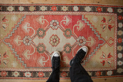 3x5.5 Vintage Distressed Oushak Rug by Old New House® - product image 2 for Resin Society