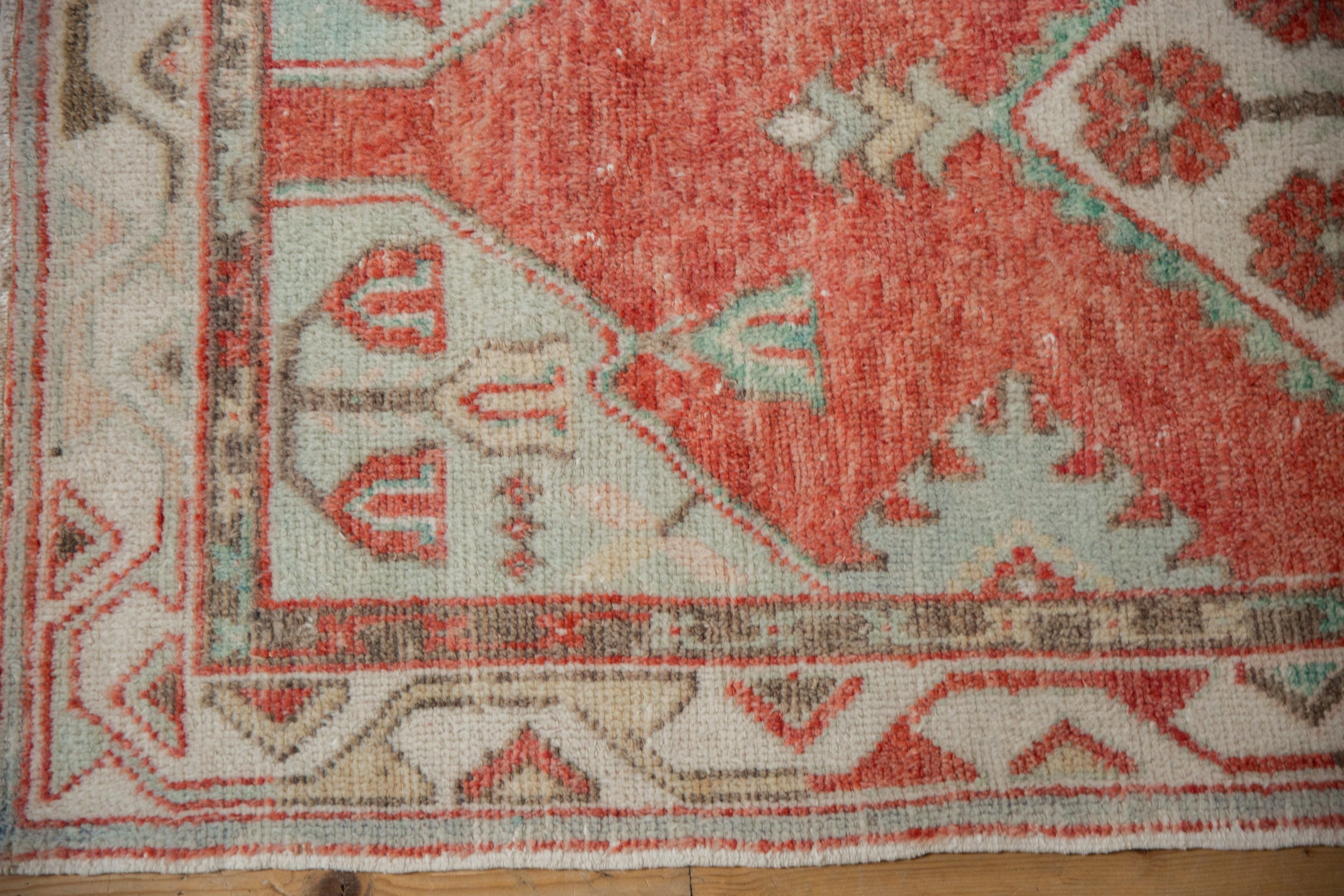 2.5x5.5 Vintage Distressed Oushak Rug Runner by Old New House® - product image 7 for Resin Society