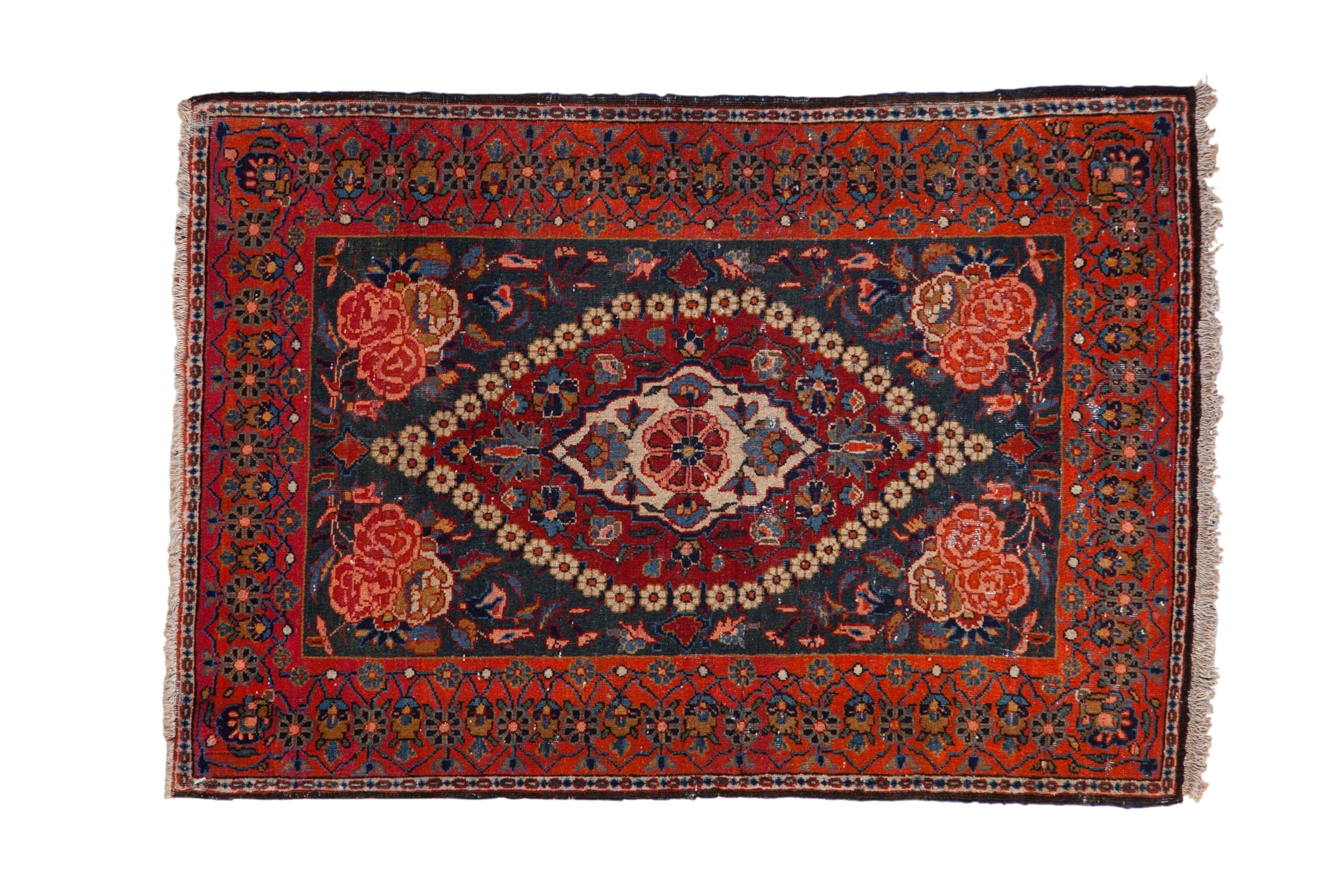 2x3 Vintage Fine Kashan Rug Mat by Old New House® - main product image for Resin Society